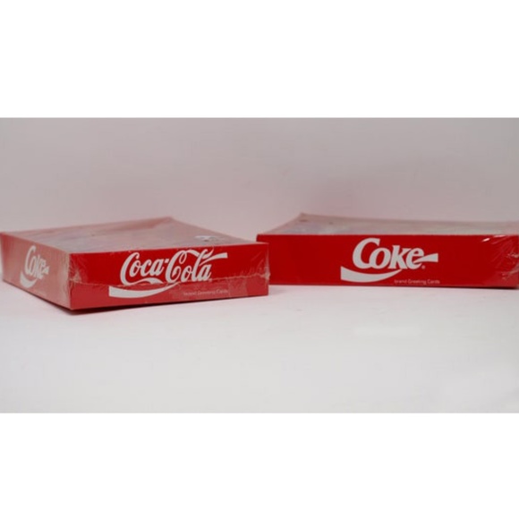 Set of 2 - Vintage Coke Coca- Cola Advertising Holiday Christmas Cards In origin - Picture 7 of 10